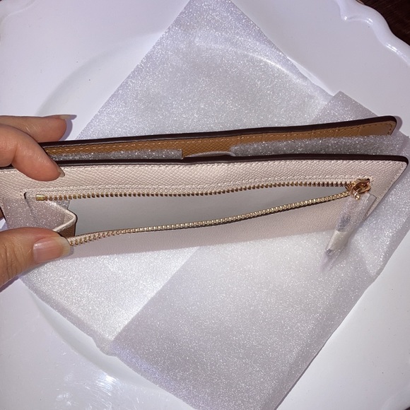 Coach Snap CrossgraIn Leather Slim Wallet - Picture 4 of 8